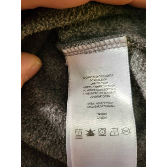 Columbia Mens Pullover Sweater Gray Green Collared‎ 1/4 Snap Long Sleeve L - Picture 6 of 6